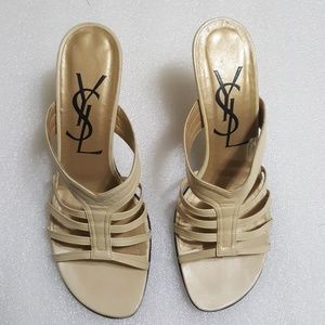 YVES SAINT LAURENT  strappy heels sandal size 7.5M